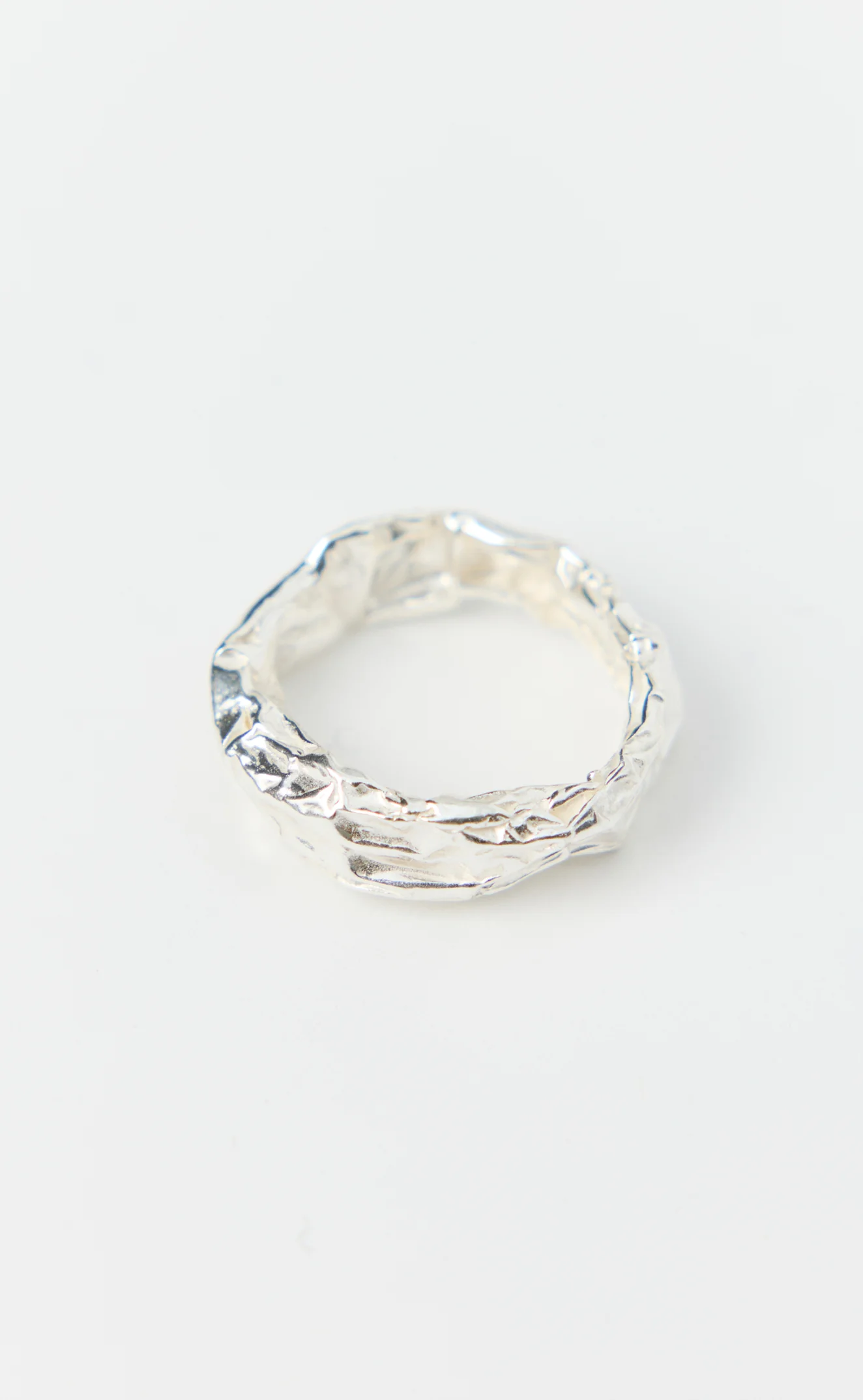 Foil Ring - Brushed Silver