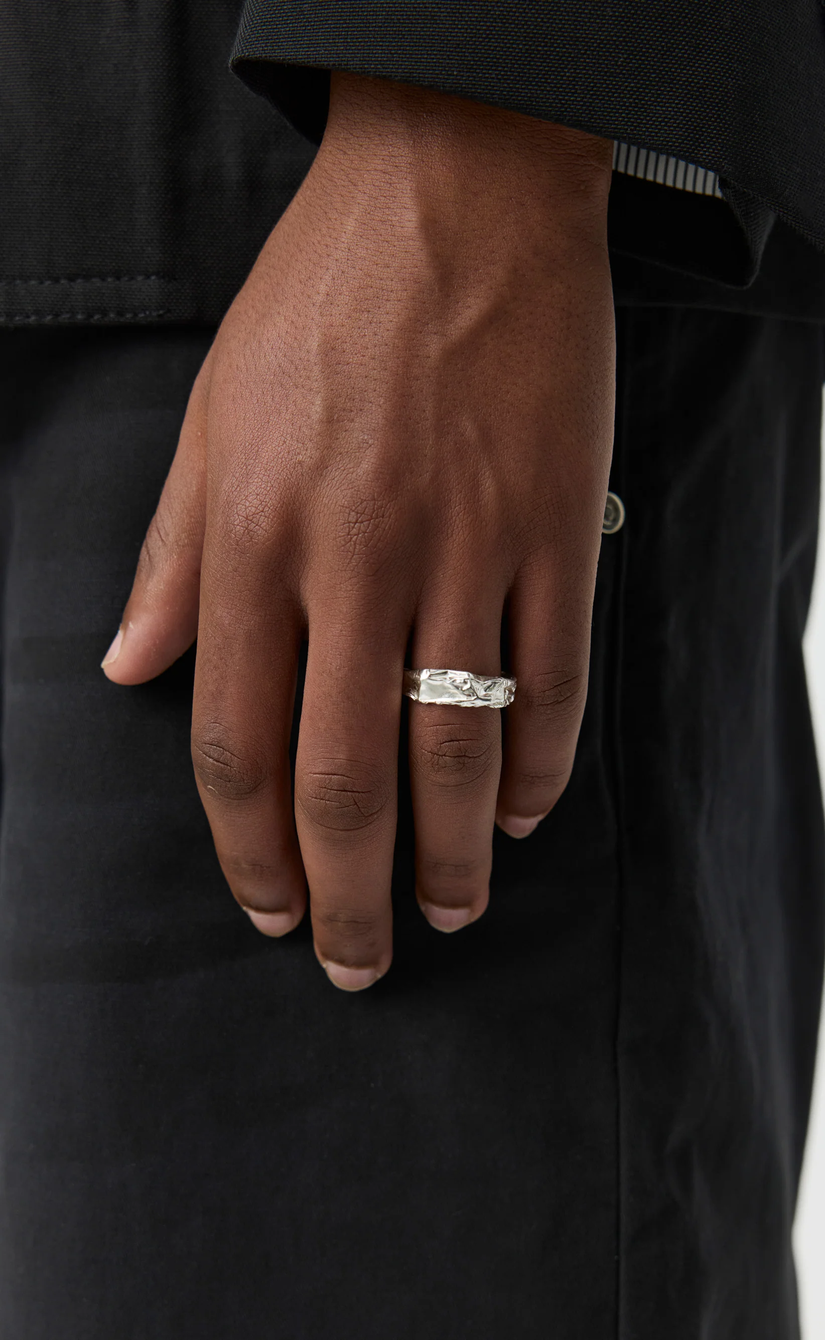 Foil Ring - Brushed Silver - Image 2