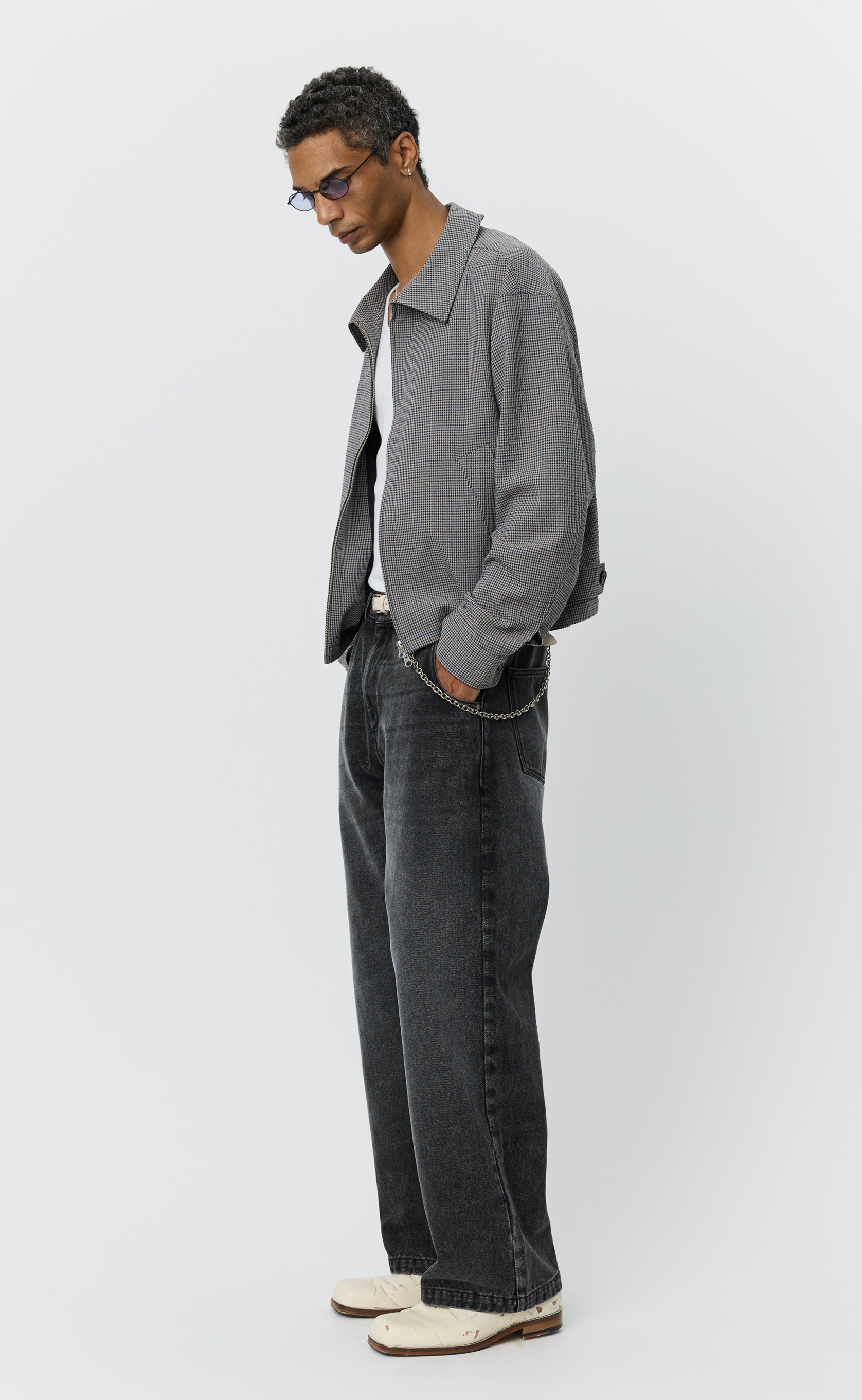 Mail Jacket - Taupe Check - Image 8