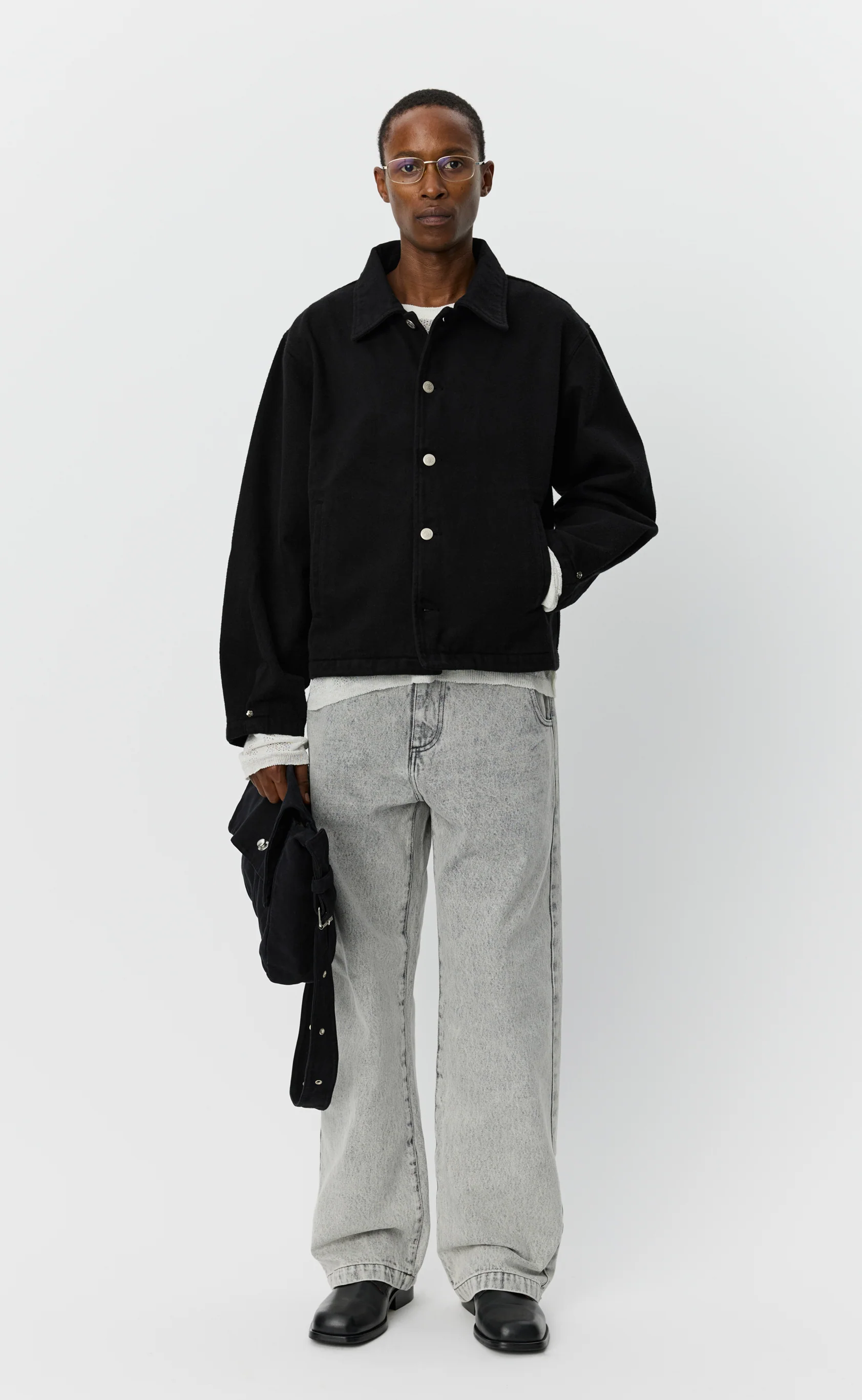 Painters Jacket  - Brushed Black - Image 4