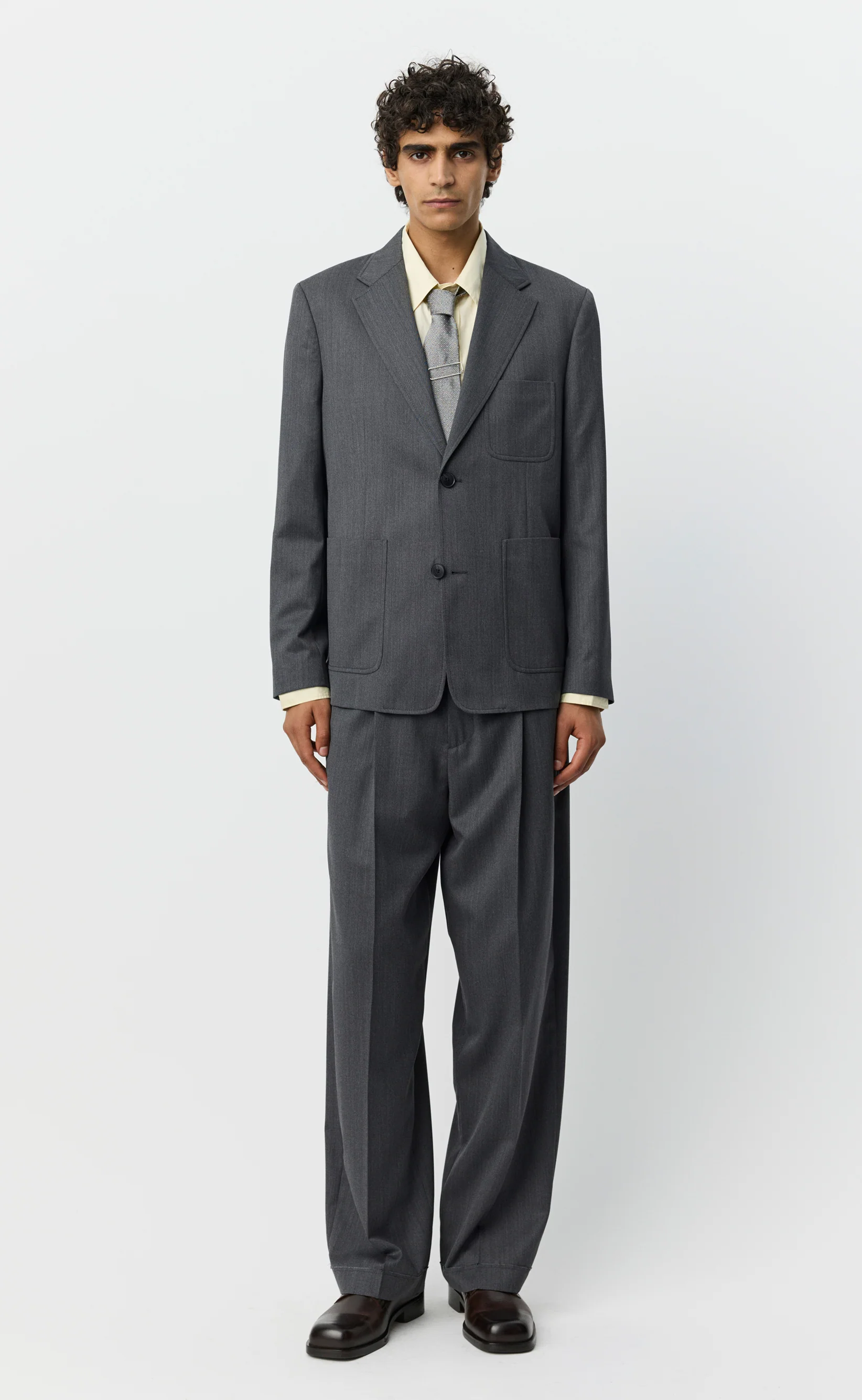 Patch Blazer - Vintage Grey - Image 3