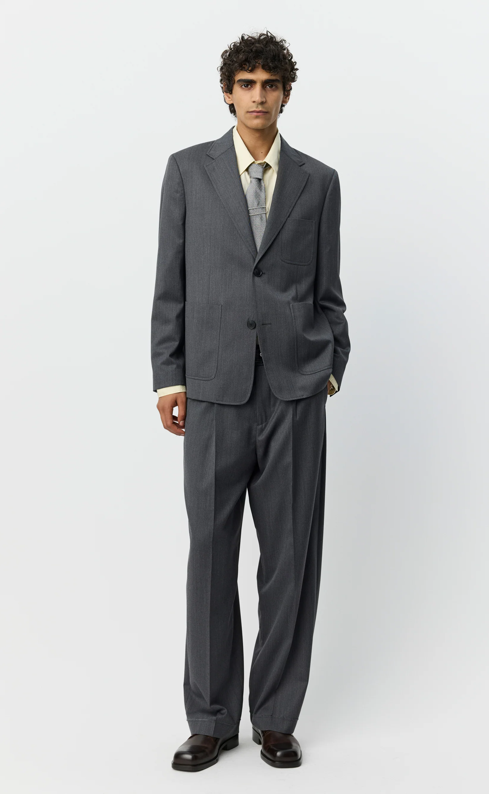 Patch Blazer - Vintage Grey - Image 4