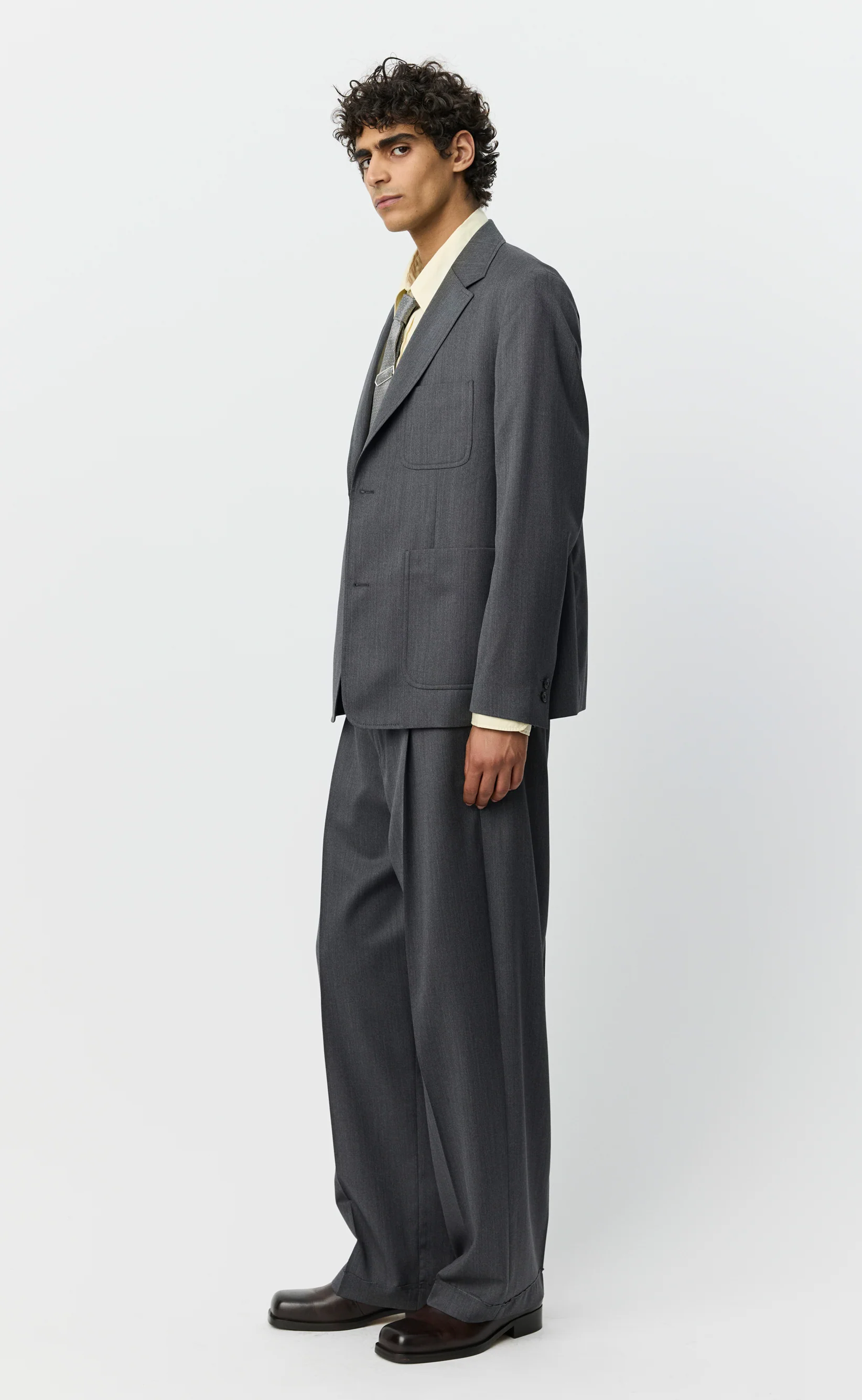 Patch Blazer - Vintage Grey - Image 5