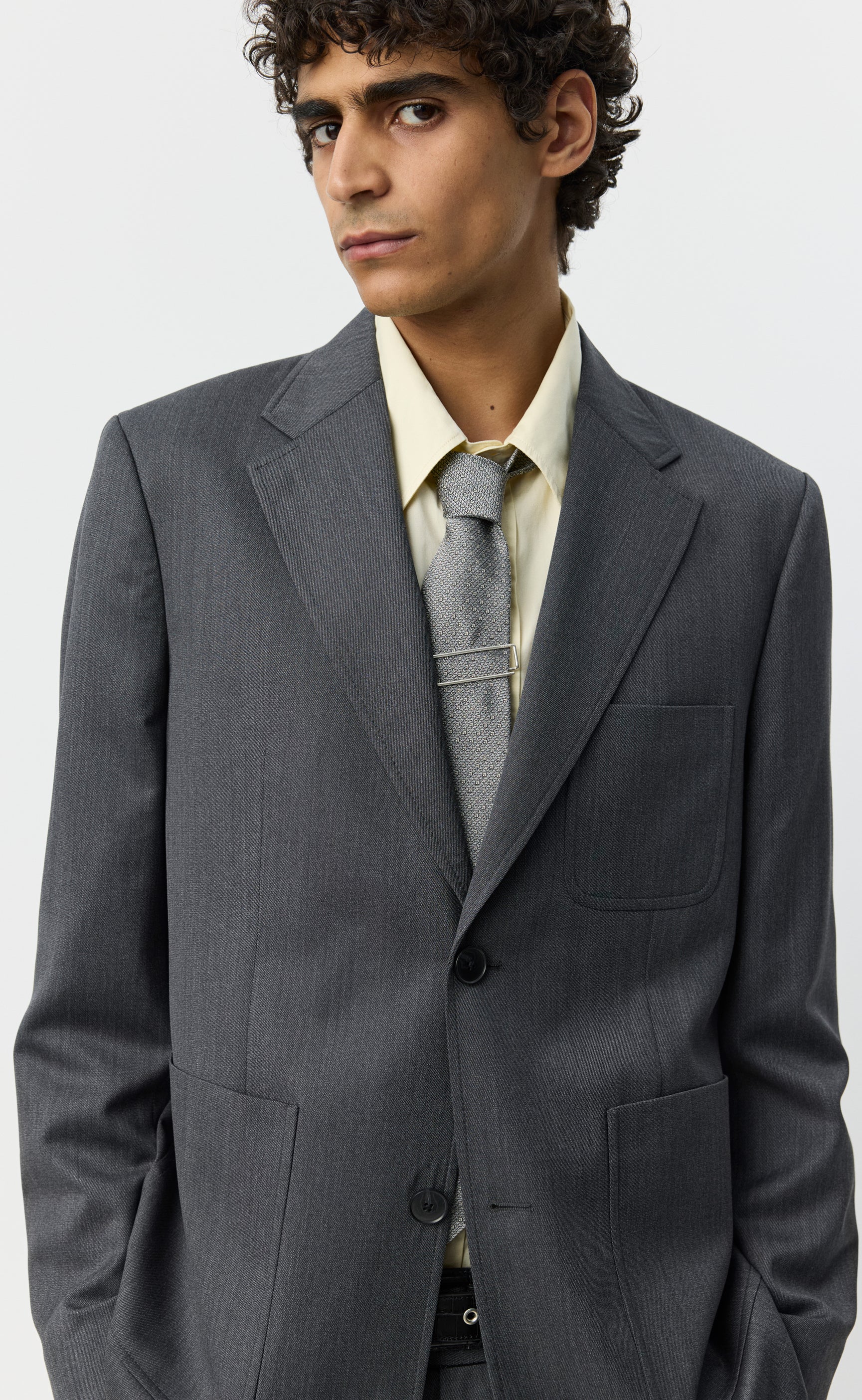 Patch Blazer - Vintage Grey - Image 8