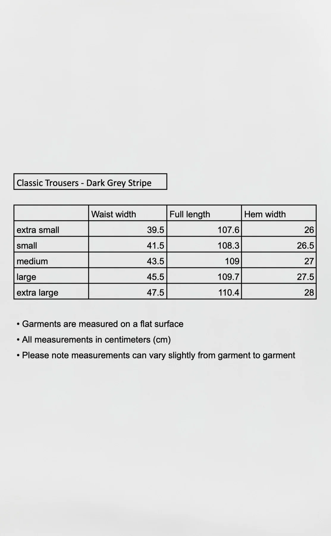 Classic Trousers - Dark Grey Stripe - Image 7