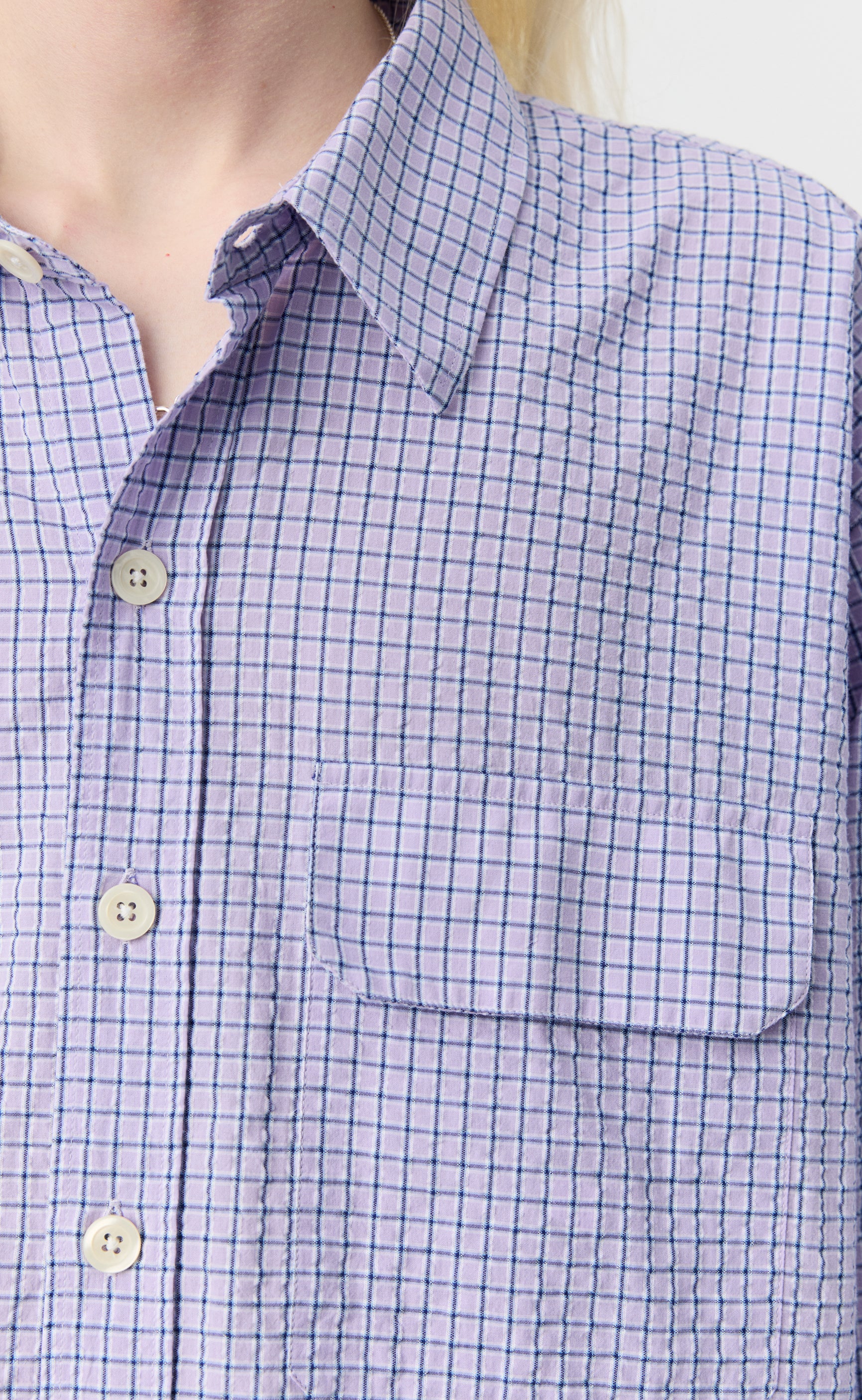 Preference Shirt - Lavender Check - Image 4