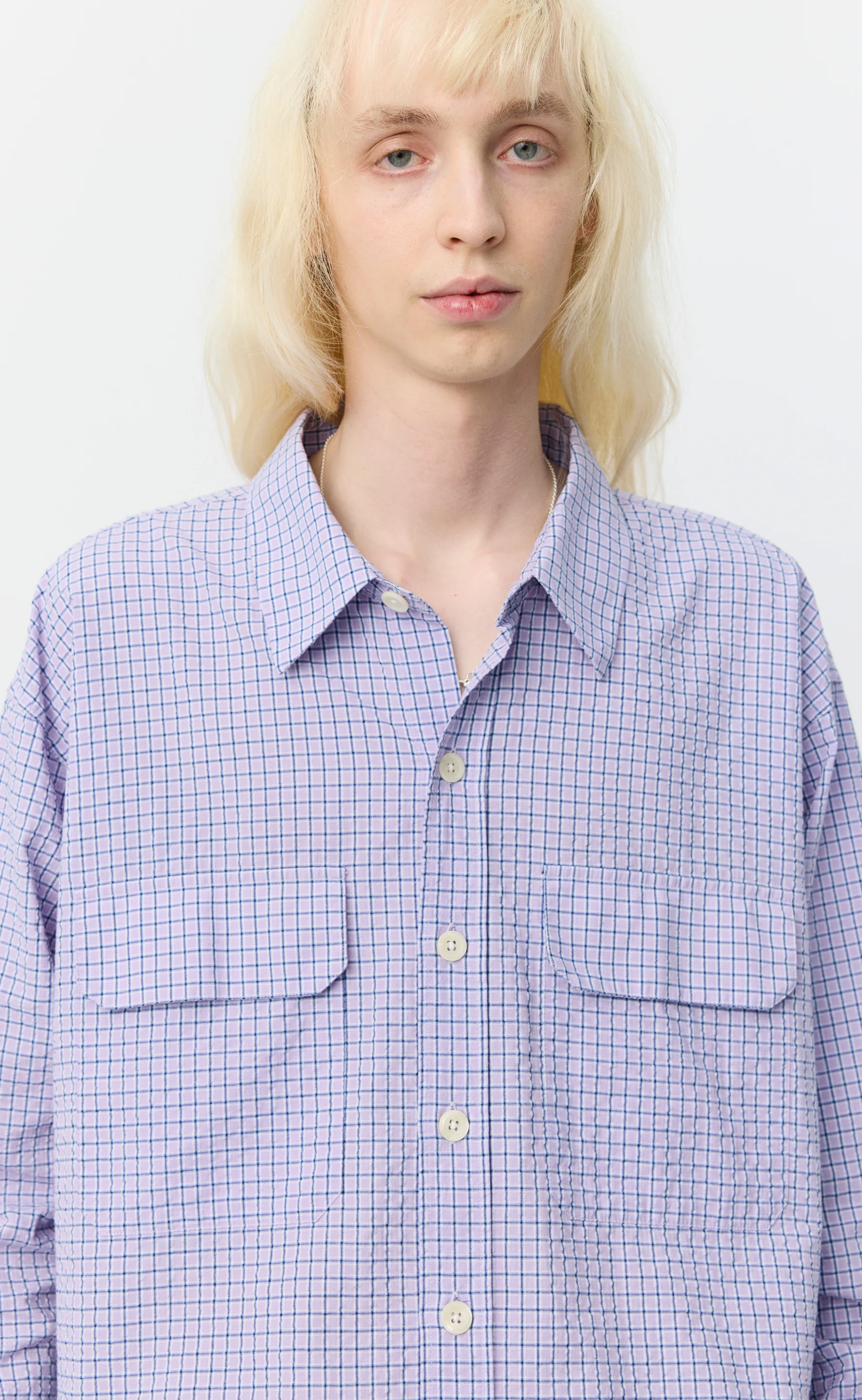 Preference Shirt - Lavender Check - Image 5