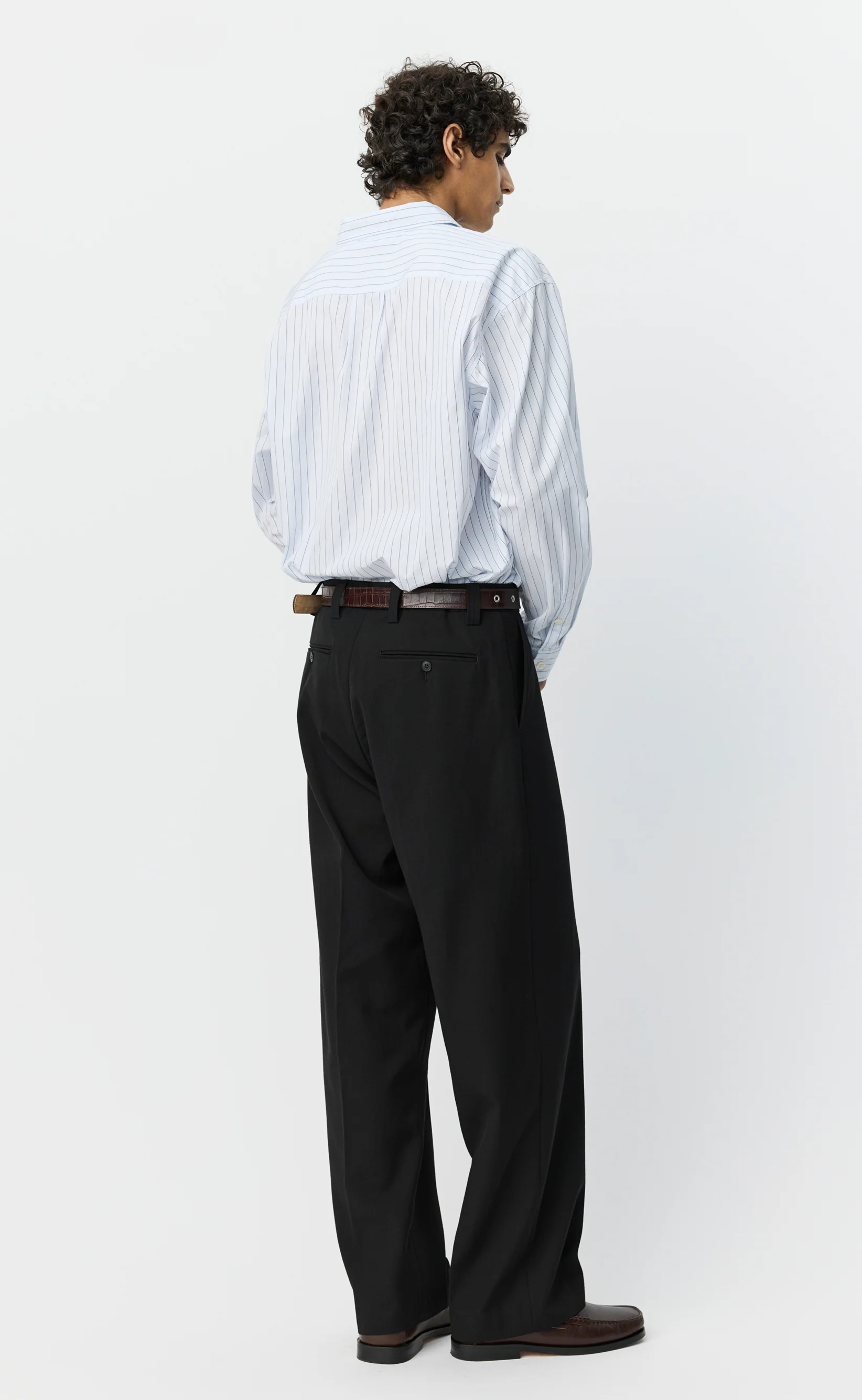 Service Trousers - Muted Black Cotton - Image 3