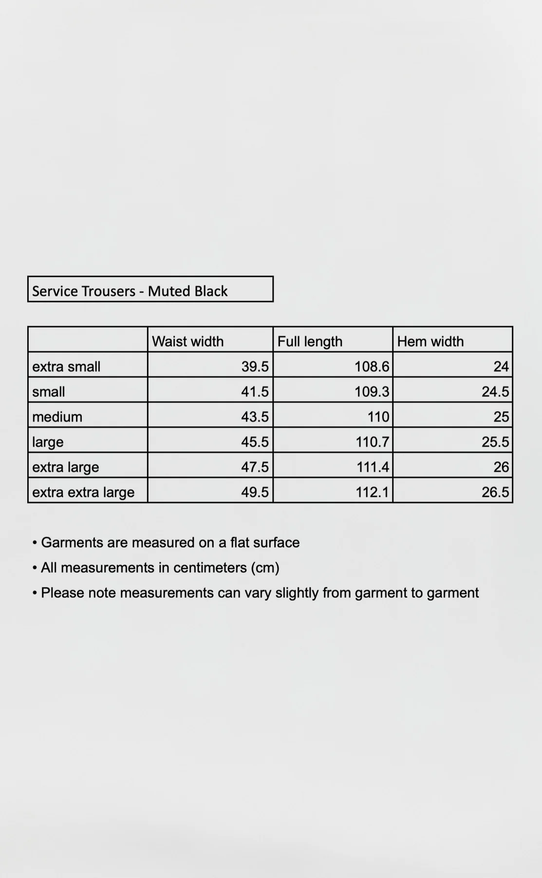 Service Trousers - Muted Black Cotton - Image 6