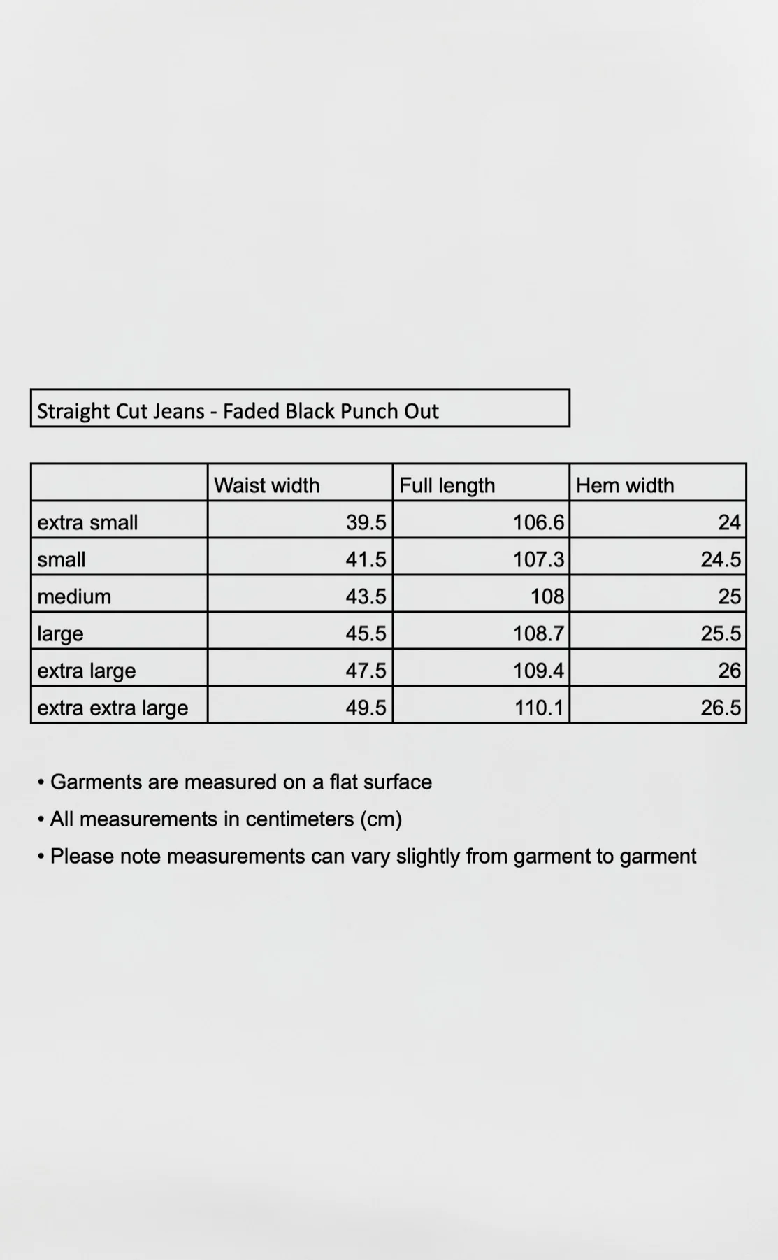 Straight Cut Jeans - Faded Black Punch Out - Image 7